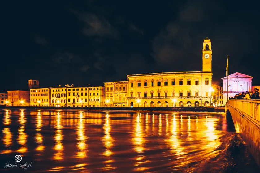 Arno in Piena, Pisa 11/2019