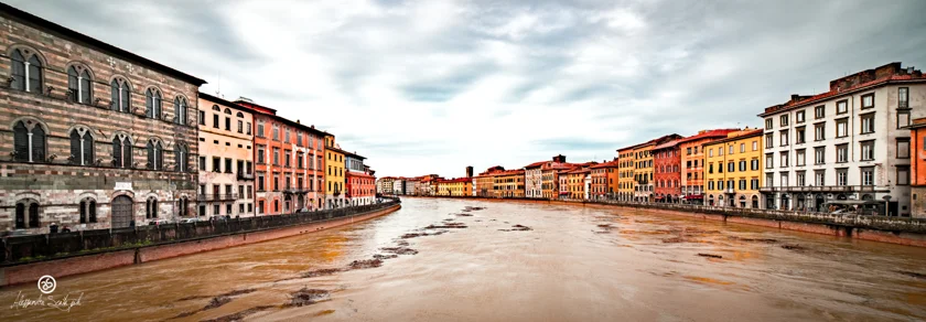 Arno in Piena, Pisa 11/2019