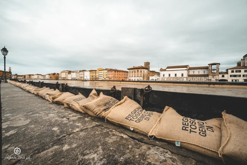 Arno in Piena, Pisa 11/2019