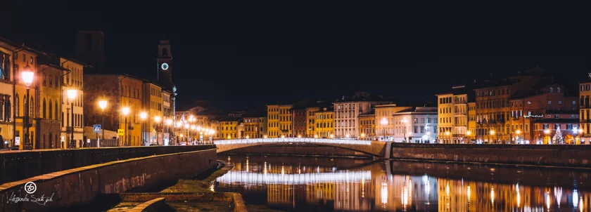 Pisa, lungarni e ponte di mezzo